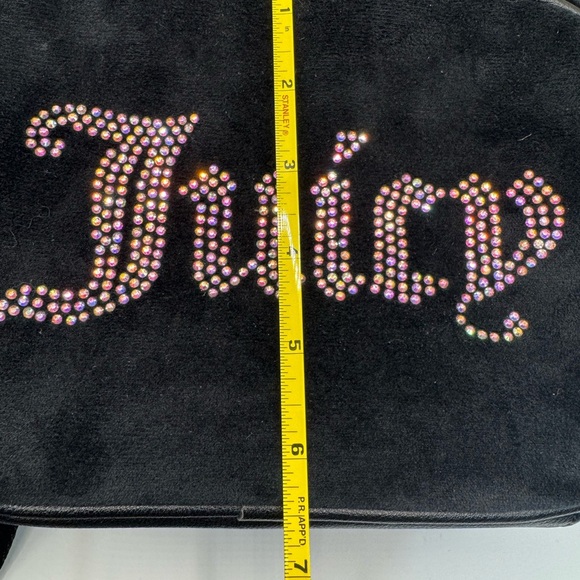 Juicy Couture Black Velvet Crossbody Bag 💕 - Picture 7 of 8